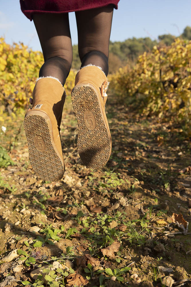 Bottes fourrées cuir femme Gooce